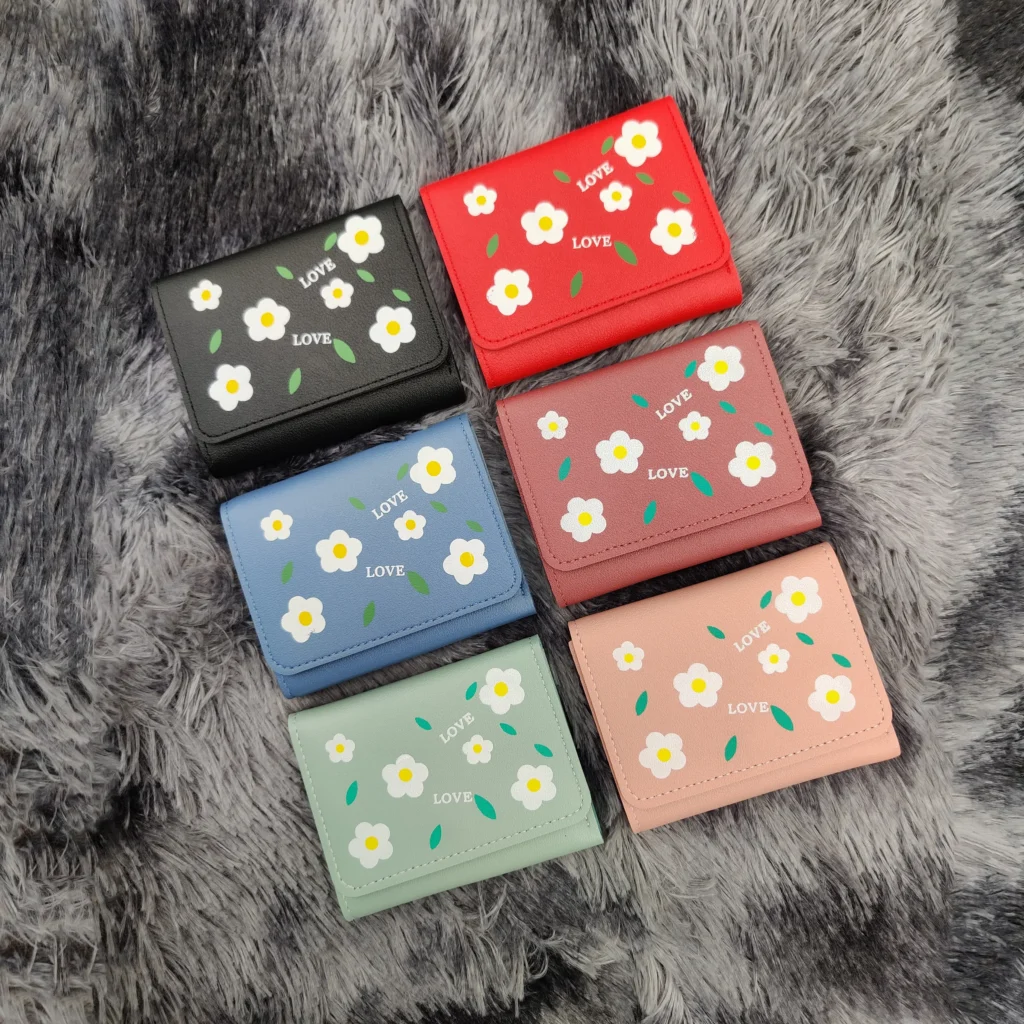 Cute Love Flower Female Wallet