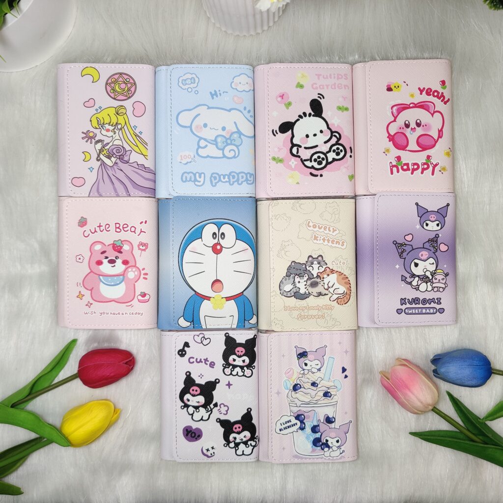Cartoon Anime Tri-Fold Wallet