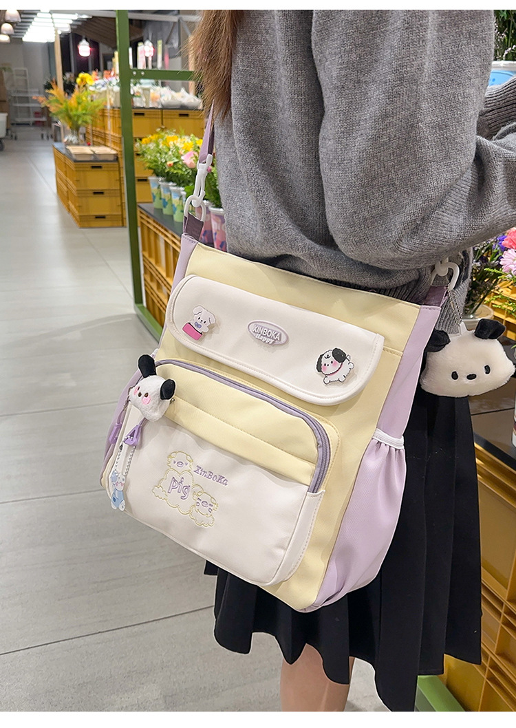 Korean Style College Shoulder Bag - Image 7