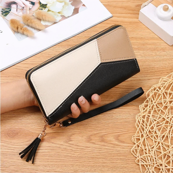 Women's Long Clutch Tassel Large Capacity Wallet - Image 4