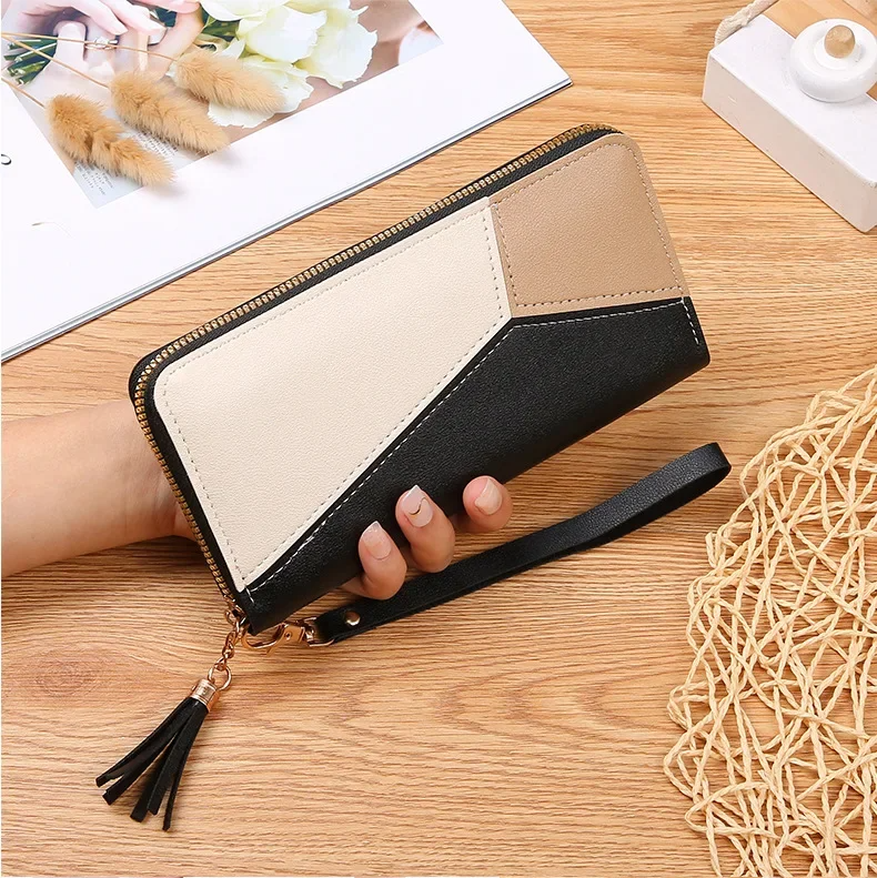 Women's Long Clutch Tassel Large Capacity Wallet - Image 4