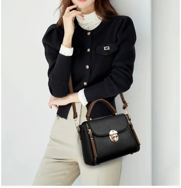 High-End Lock Shoulder Bag – Chic & Durable! - Image 10