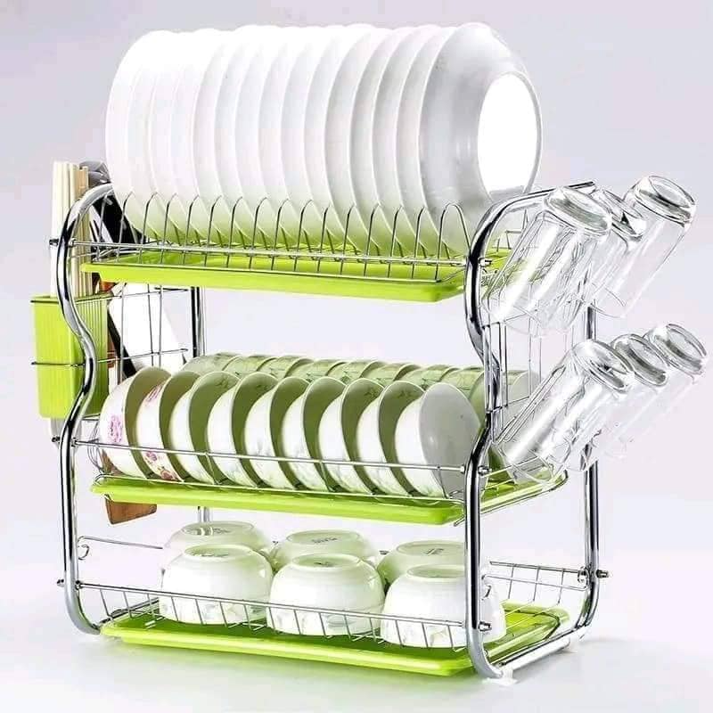 Modern Design 3 Tier Kitchen Dish Drying Rack - Image 2