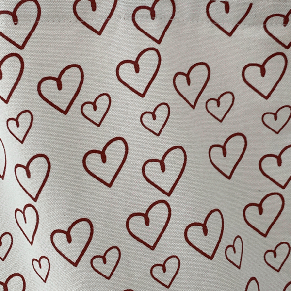 Beautiful and Budget-friendly Heart Printed Shoulder Tote Bag - Image 7