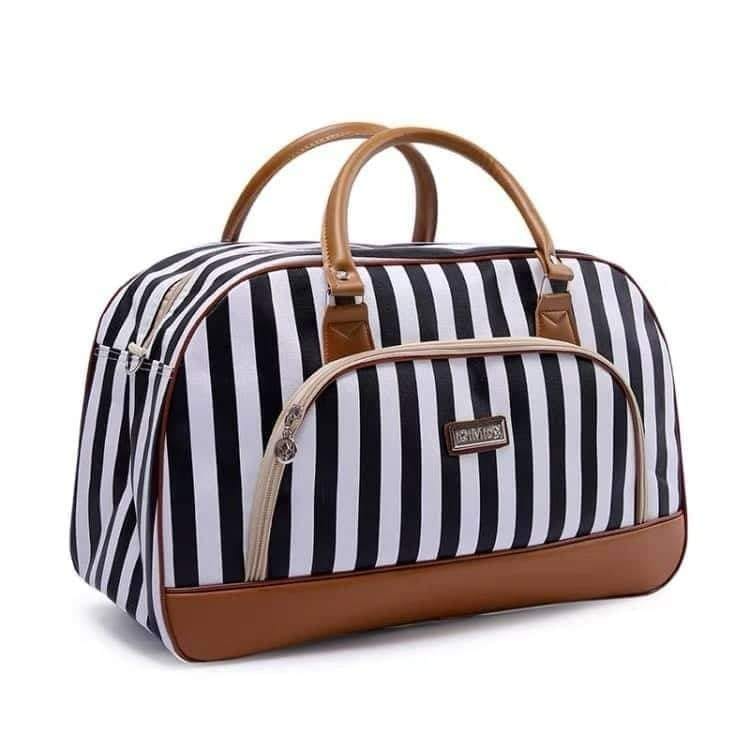 Black and white stripes Travel Bag