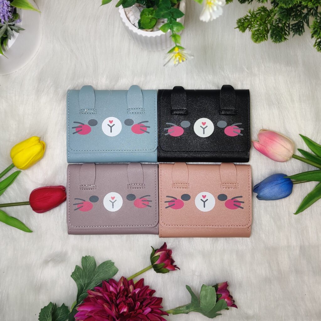 Cute Cartoon Short Wallet for Women
